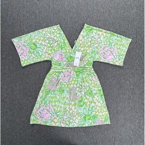 Lilly Pulitzer Romper Womens XS Fauna Green Parigi Knit‎ Skort Romper Floral